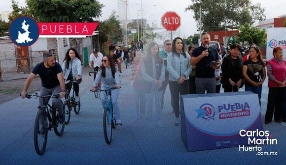 Dan mantenimiento a 10.1 kilómetros de ciclovías en la Ciudad de Puebla