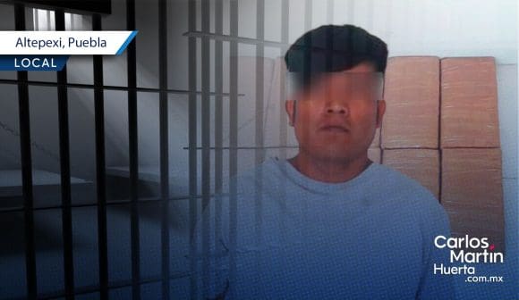 Detenido marihuana Con 10 kilos de marihuana fue detenido un hombre en Altepexi