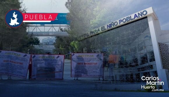 Enfermeras del Hospital del Niño Poblano se manifiestan y cierran el bulevar; piden mejora laboral