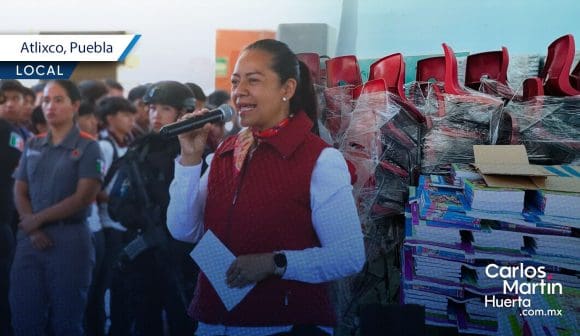 Entregan apoyos educativos a estudiantes de Atlixco para nuevo Ciclo Escolar