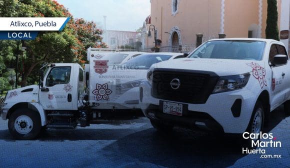 Entregan nuevo parque vehicular para mejorar servicios en Atlixco