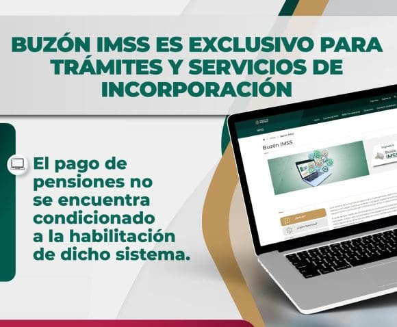 Buzón IMSS es exclusivo para trámites y servicios de incorporación; no para pago de pensiones