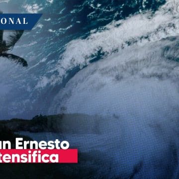 Huracán ‘Ernesto’ se intensifica a categoría 2 rumbo a Bermudas