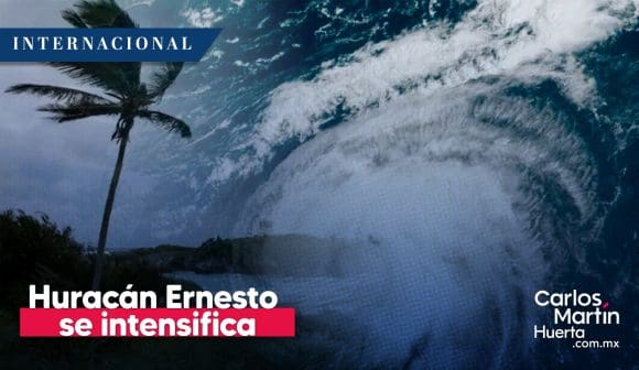 Huracán ‘Ernesto’ se intensifica a categoría 2 rumbo a Bermudas