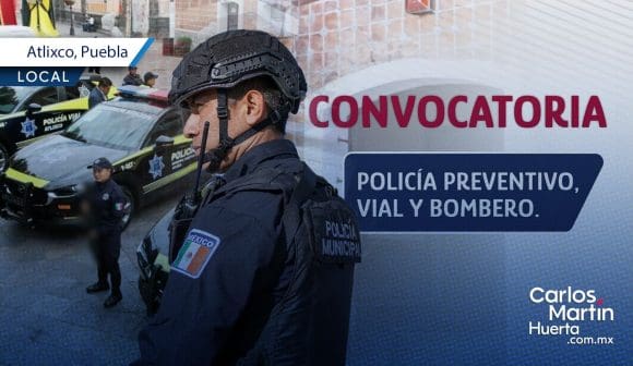 Lanzan convocatoria para unirte a la Secretaría de Seguridad Pública de Atlixco; aquí los requisitos