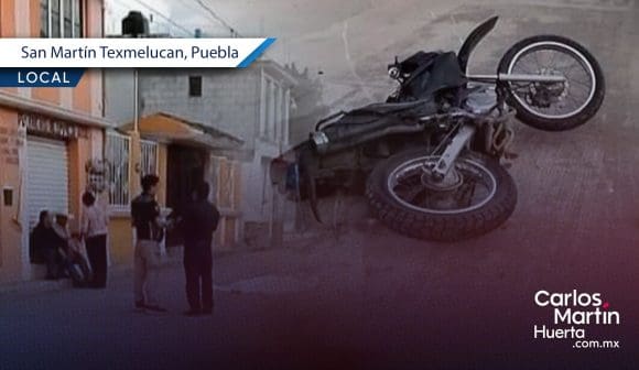 Motociclista muere tras caerse al evitar atropellar a un perro en Texmelucan