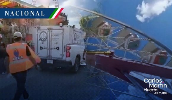 Muere mujer al caer de rueda de la fortuna en Feria Nacional Potosina