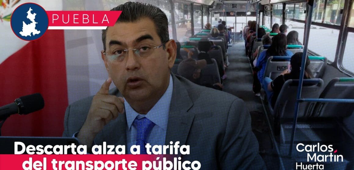 No habrá aumento a la tarifa del transporte público en Puebla: Céspedes Peregrina