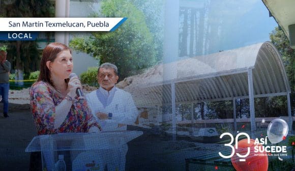 Arranca la construcción del último domo escolar en Texmelucan