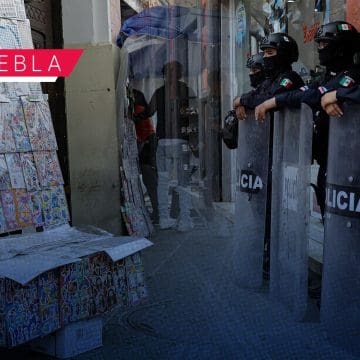 Amanece operativo contra ambulantes el Centro Histórico de Puebla