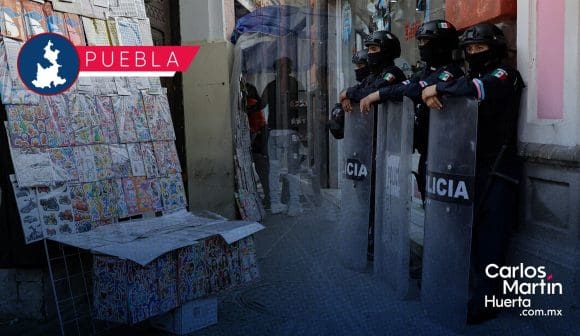 Amanece operativo contra ambulantes el Centro Histórico de Puebla