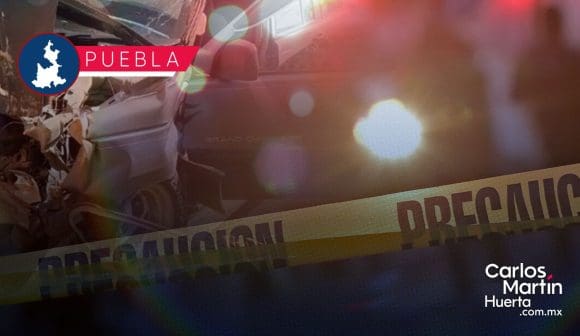 Por exceso de velocidad, choca contra arco metálico en Huejotzingo y muere