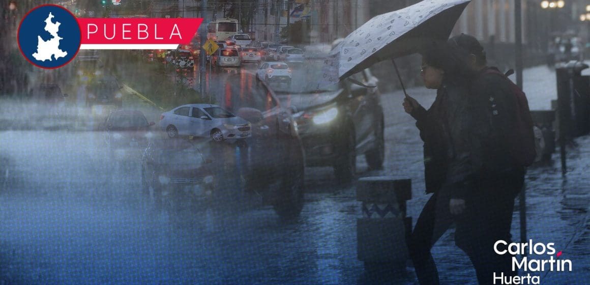 Se esperan lluvias durante todo este lunes; conoce el clima en Puebla