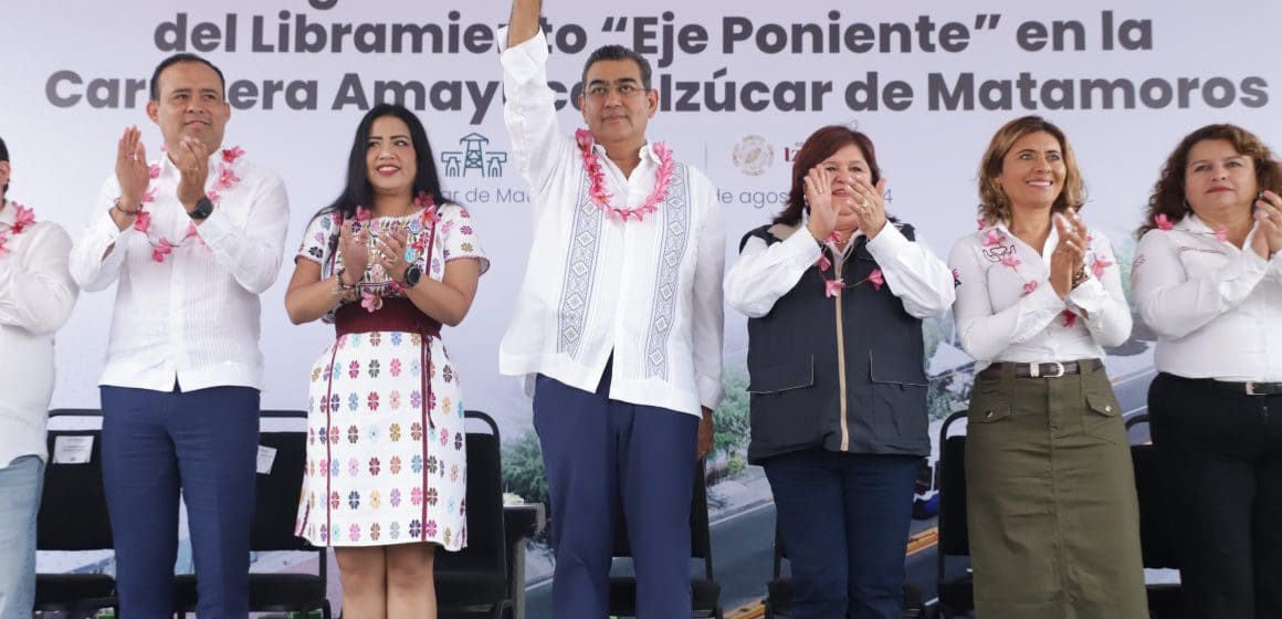 Sergio Salomón inaugura rehabilitación del libramiento “Eje Poniente” en Izúcar