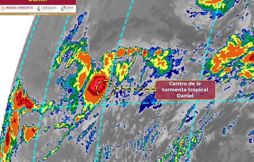 Tormenta tropical Daniel se forma lejos de costas mexicanas