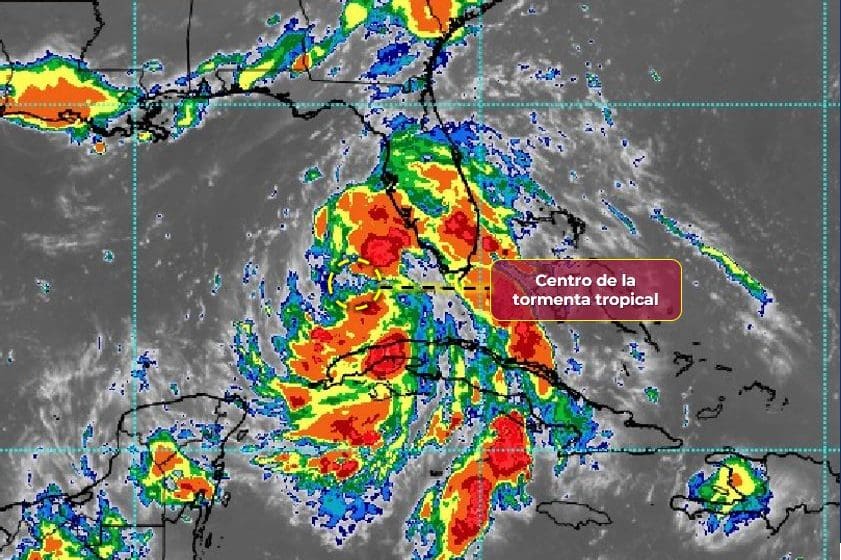 Tormenta tropical Debby avanza sobre el Golfo de México