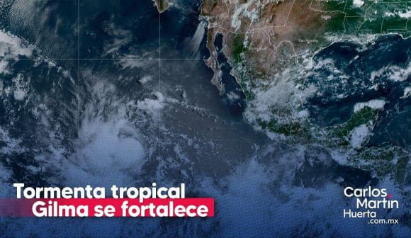 Tormenta tropical Gilma se fortalece en el Océano Pacífico