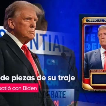 Trump vende por pedazos el traje que usó durante debate presidencial con Biden