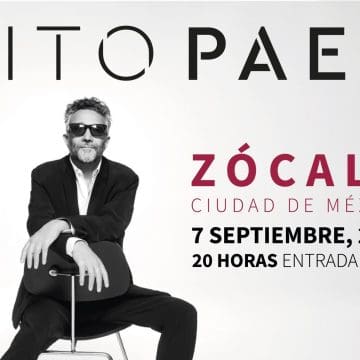 Fito Páez se presentará gratis en el Zócalo de CDMX