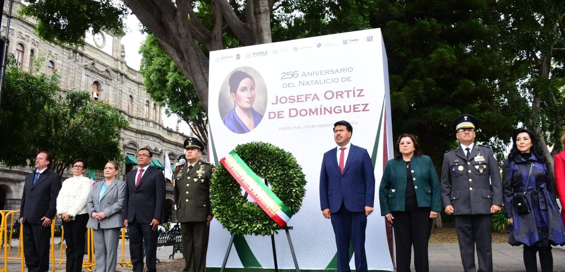 Realizan ceremonia conmemorativa al 256 aniversario del natalicio de Josefa Ortiz de Domínguez