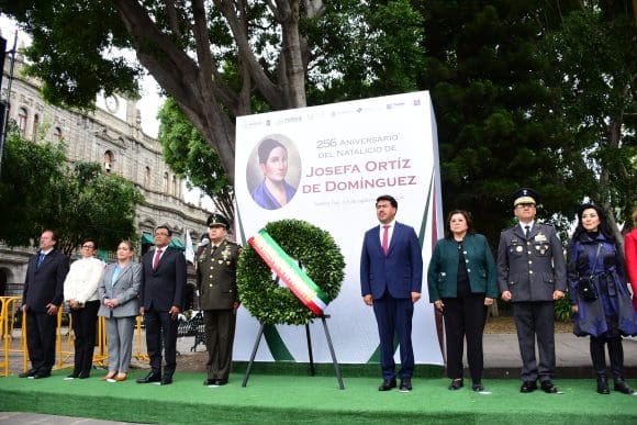 Realizan ceremonia conmemorativa al 256 aniversario del natalicio de Josefa Ortiz de Domínguez
