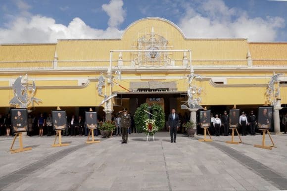 Conmemoran a los Niños Héroes en ceremonia cívica de San Andrés Cholula