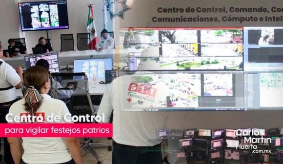 Instalan Centro de Control para vigilar festejos patrios en Puebla