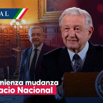 AMLO asegura que ya comenzó con mudanza de Palacio Nacional