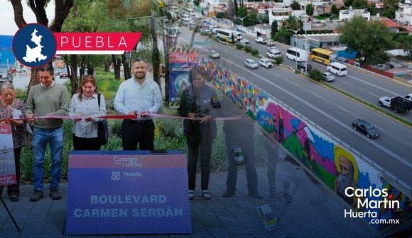 Así luce el Bulevar Carmen Serdán tras rehabilitación