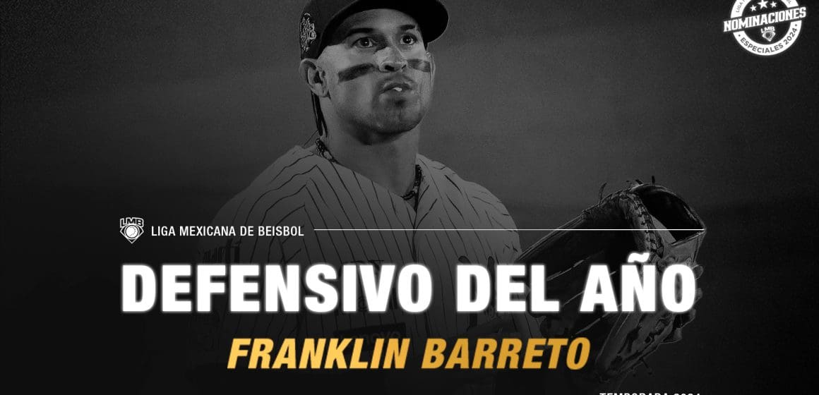 El venezolano FranKlin Barreto fue nombrado Defensivo del Año en la Temporada 2024 de la LMB