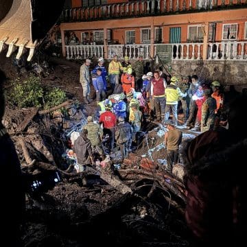 Cerro se desgaja en Jilotzingo, Estado de México