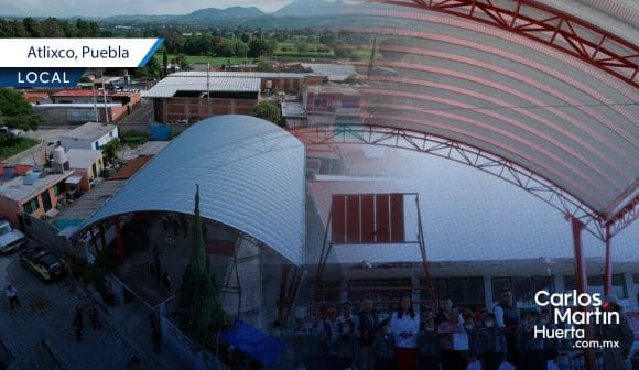 Entregan techado en primaria Miguel Hidalgo en Atlixco