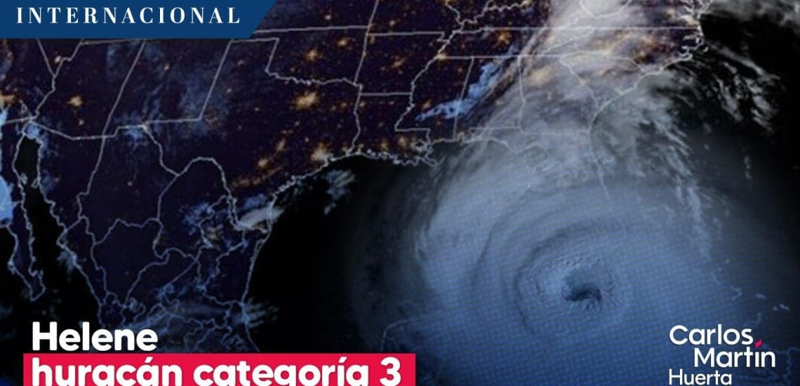 Helene es huracán categoría 3 antes de tocar tierra en Florida