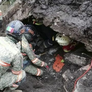 Suman nueve personas fallecidas en derrumbe de Jilotzingo, Estado de México