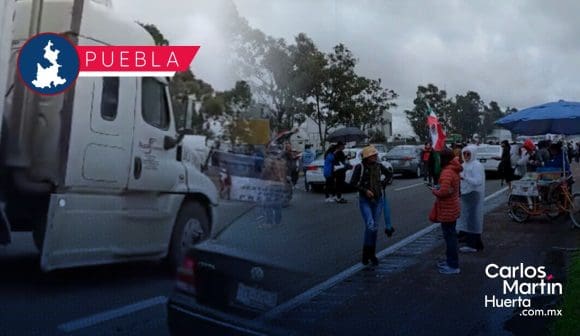 Trabajadores del Poder Judicial bloquean de nueva cuenta la México-Puebla
