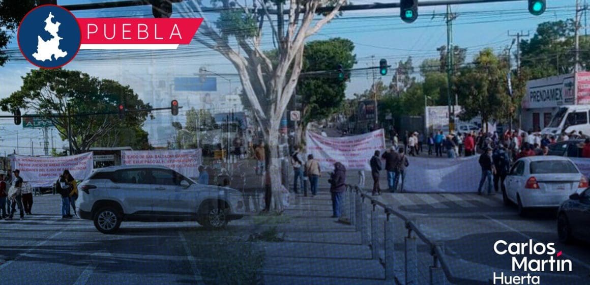 Ejidatarios bloquean Valsequillo y Las Torres, exigen pago de tierras