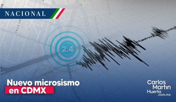 Se registra nuevo microsismo en CDMX; suman tres