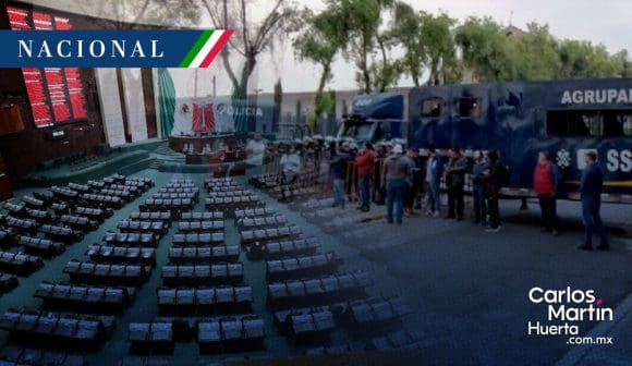 Trabajadores del Poder Judicial realizan bloqueos en la Cámara de Diputados