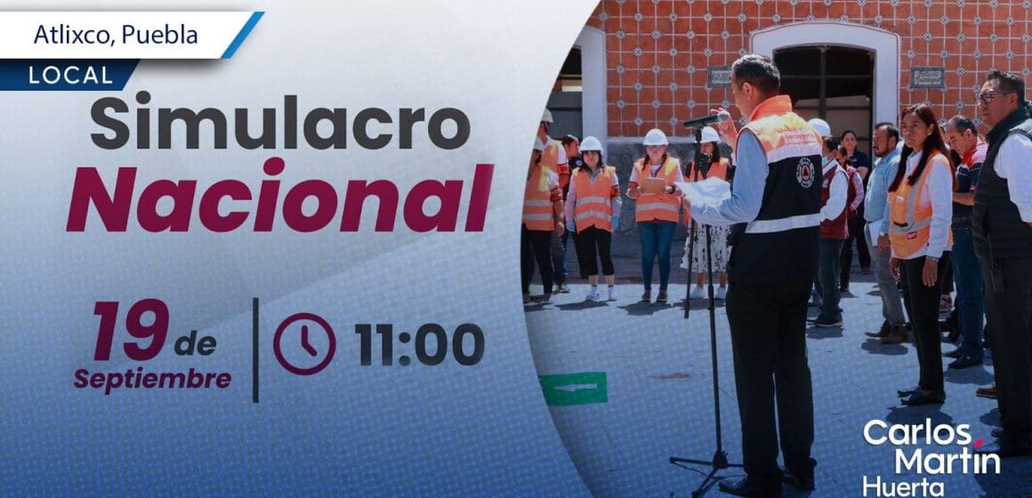 Todo listo para el Simulacro Nacional 2024 en Atlixco