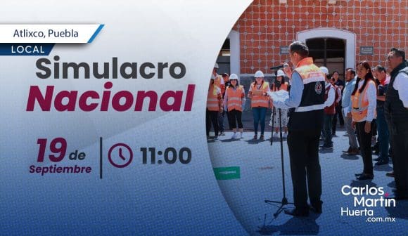 Todo listo para el Simulacro Nacional 2024 en Atlixco