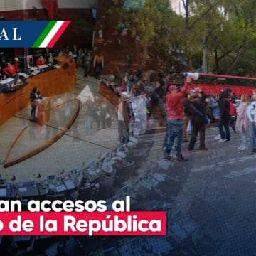 Trabajadores del Poder Judicial bloquean accesos al Senado