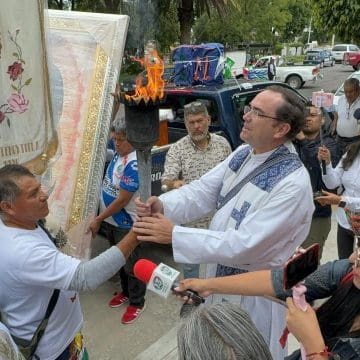 La Antorcha Guadalupana llegó a la ciudad de Puebla