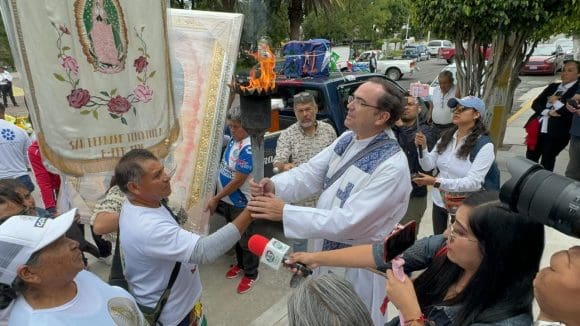 La Antorcha Guadalupana llegó a la ciudad de Puebla