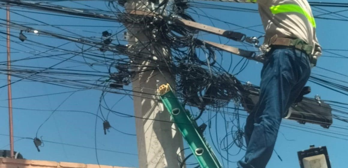 Retiran  más de un millón de metros de cableado en la ciudad Puebla