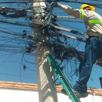 Retiran  más de un millón de metros de cableado en la ciudad Puebla