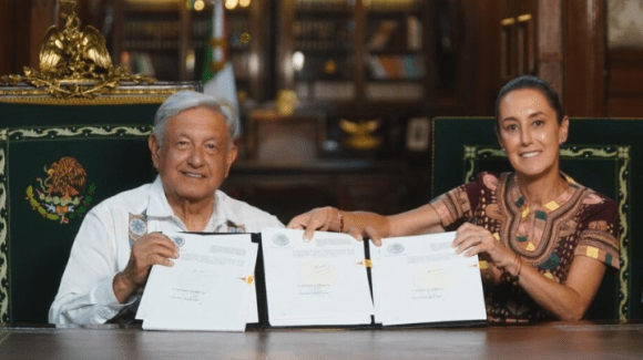 claudia AMLO firma decreto sobre Reforma Judicial; ya fue publicada en el DOF