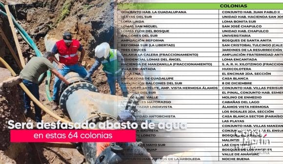 Agua de Puebla conectará nuevas líneas a los Tanques Constancia, Desarenador y Acuaférico