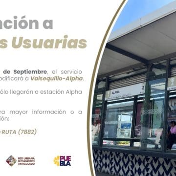 ¡Atención! Línea 3 de RUTA, cambia recorrido Valsequillo-Diagonal