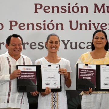 Pensión para personas con discapacidad ya es un hecho en Yucatán: Claudia Sheinbaum