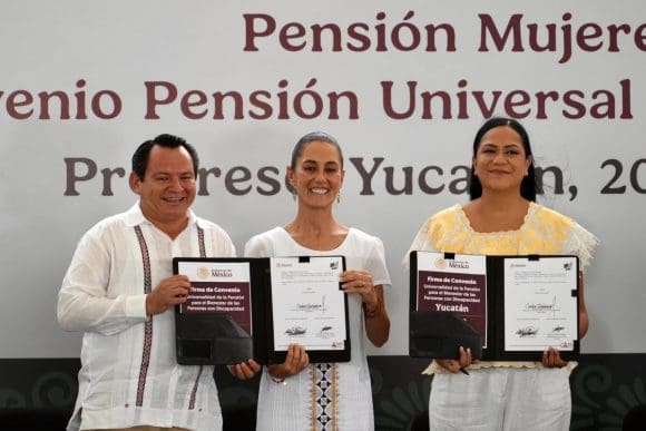 Pensión para personas con discapacidad ya es un hecho en Yucatán: Claudia Sheinbaum